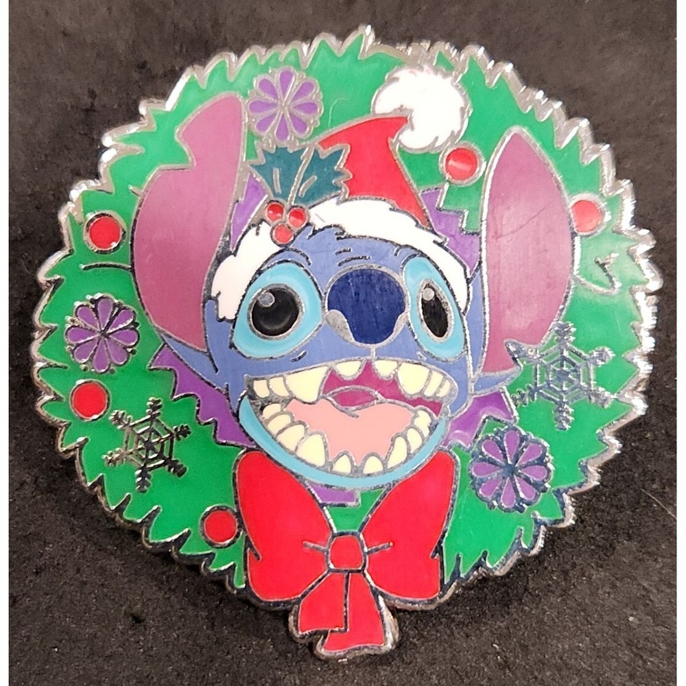 Disney Pin Stitch Holiday Christmas‎ Wreath Disneyland AP Artist Proof LE 00000